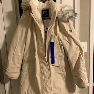 Brand new cream colored winter jacket